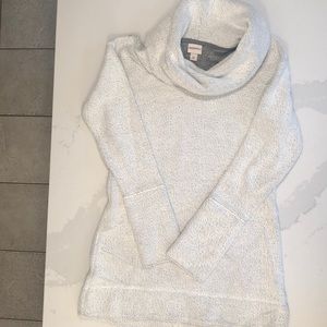 Long cowl neck sweater